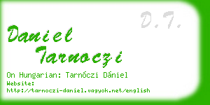 daniel tarnoczi business card